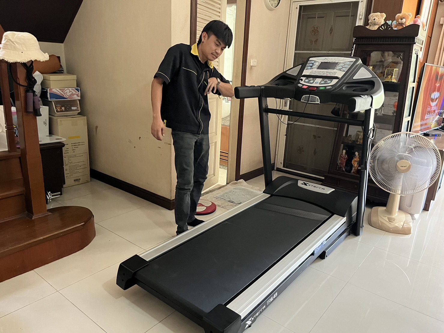 ผลงานซ่อมลู่วิ่งไฟฟ้า อาการแผงล่างเสีย โดย S.Nano Gym Tech